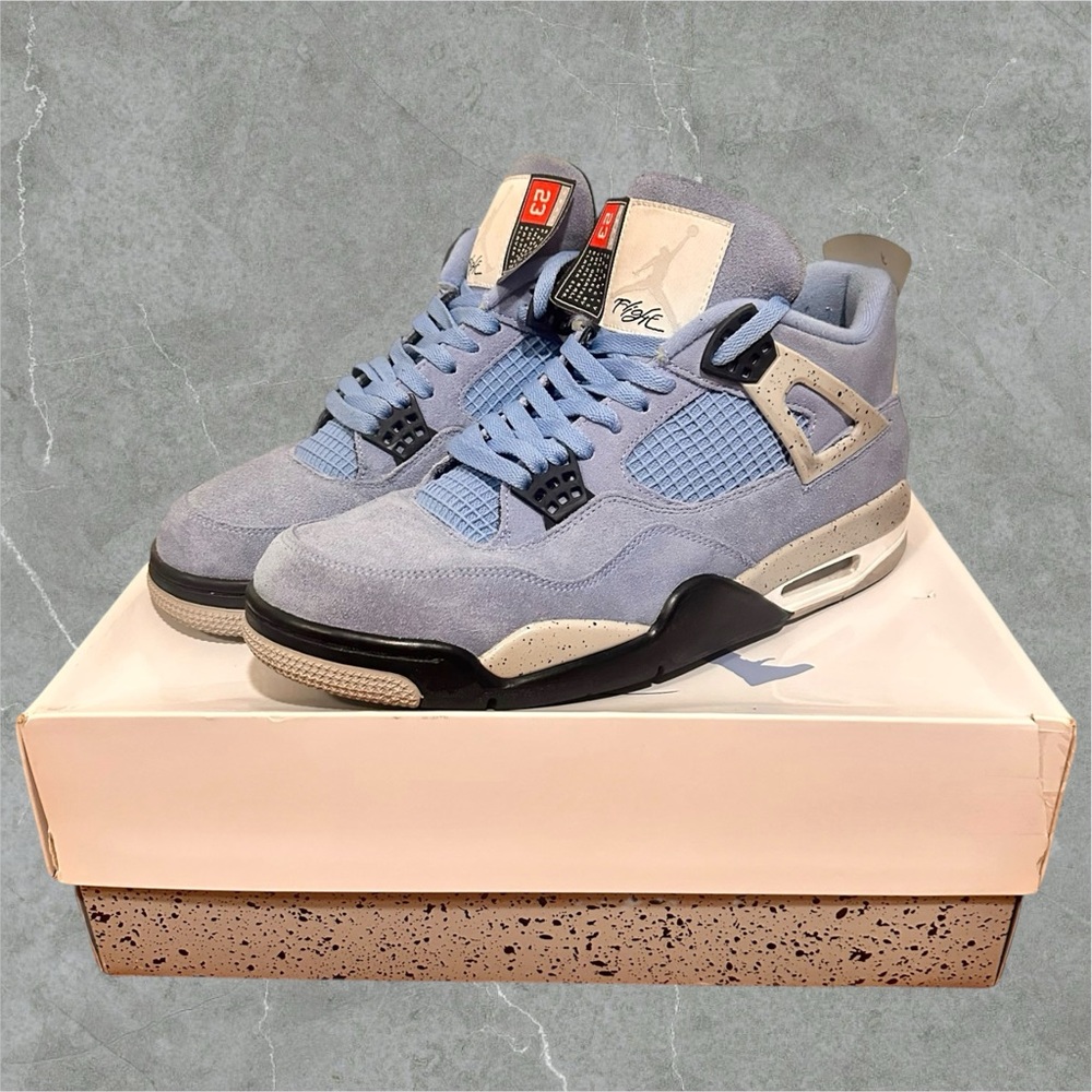 Air Jordan 4 Retro University Blue 11.5 Mens Athletic Sneakers Shoes CT8527-400